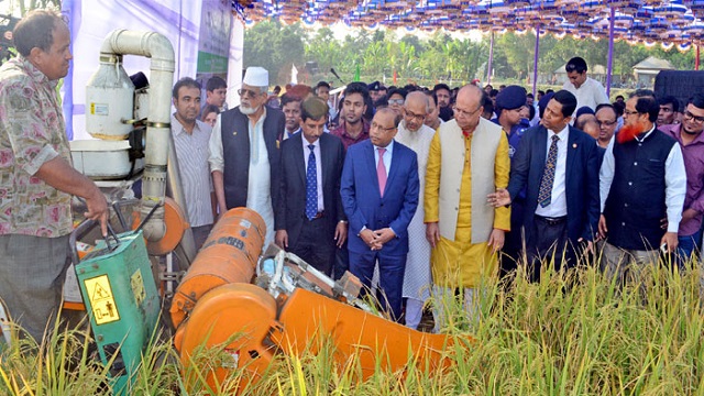 বগুড়ায় জমির আইল তুলে সমবায় ভিত্তিক চাষাবাদে উৎপাদন বেড়েছে